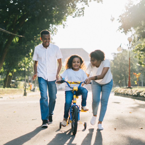 foster parents and biking youth