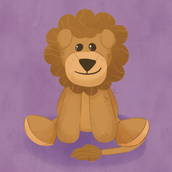 Illustration of Louie the Lion